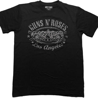 Guns N' Roses Unisex Embellished T-Shirt: LA Logo