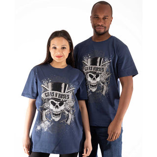 Guns N' Roses Unisex T-Shirt: Faded Skull