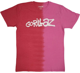 Gorillaz Unisex T-Shirt: Two-Tone Brush Logo