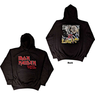 Iron Maiden Unisex Pullover Hoodie: Number Of The Beast Vintage Logo Faded Edge Album