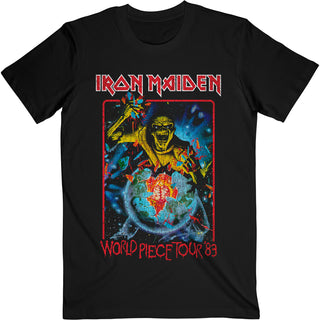 Iron Maiden Unisex T-Shirt: World Piece Tour '84 V.1.