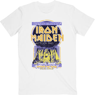 Iron Maiden Unisex T-Shirt: Powerslave Japan Flyer