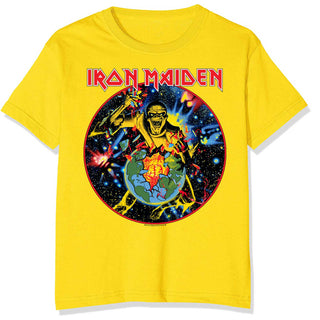 Iron Maiden Unisex T-Shirt: World Piece Tour Circle