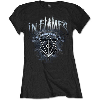 In Flames Ladies Slim Fit T-Shirt: Battles Crest