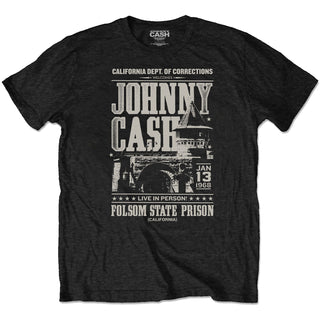 Johnny Cash Unisex T-Shirt: Prison Poster