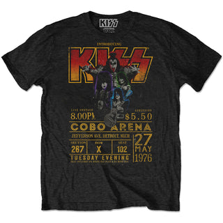 KISS Unisex T-Shirt: Cobo Arena '76