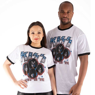 KISS Unisex Ringer T-Shirt: Alive in '77