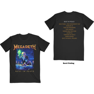 Megadeth Unisex T-Shirt: Rust In Peace Track list