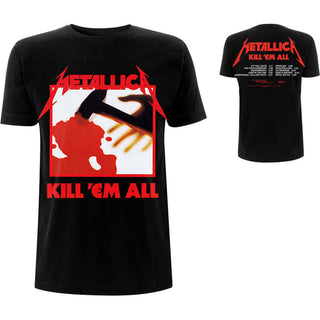 Metallica Unisex T-Shirt: Kill 'Em All Tracks (Back Print)