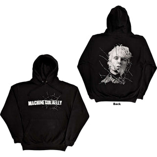 Machine Gun Kelly Unisex Pullover Hoodie: Cracked Glass