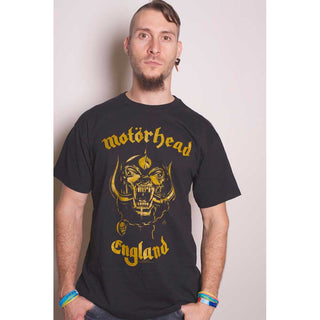 Motorhead Unisex T-Shirt: England Classic Gold