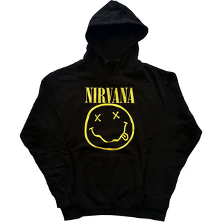 Nirvana Unisex Pullover Hoodie: Yellow Smiley