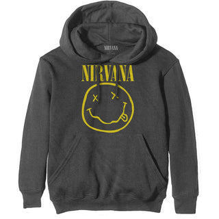 Nirvana Unisex Pullover Hoodie: Yellow Smiley