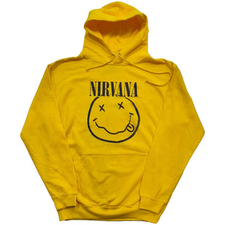 Nirvana Unisex Pullover Hoodie: Inverse Happy Face(Neon)