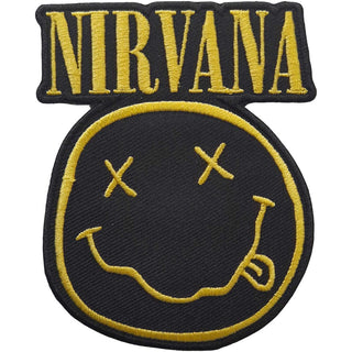 Nirvana Standard Patch: Logo & Smiley