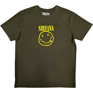 Nirvana Unisex T-Shirt: Yellow Smiley