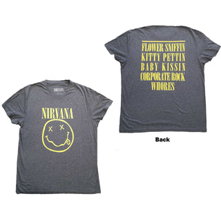 Nirvana Unisex T-Shirt: Yellow Smiley