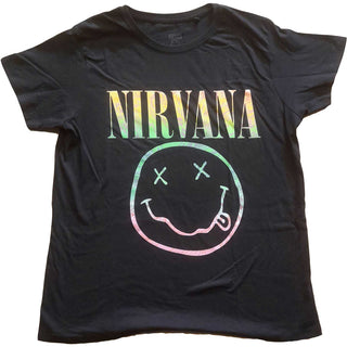 Nirvana Ladies T-Shirt: Sorbet Ray Smiley