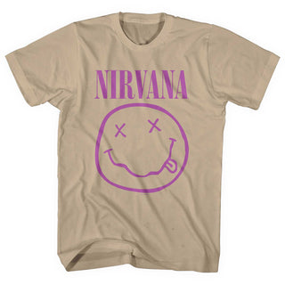 Nirvana Unisex T-Shirt: Purple Smiley