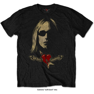 Tom Petty & The Heartbreakers T-Shirt: Shades & Logo (Soft Hand Inks)