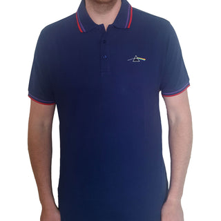 Pink Floyd Unisex Polo Shirt: Dark Side of the Moon Prism