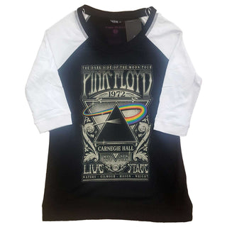 Pink Floyd Ladies Raglan T-Shirt: Carnegie Hall Poster