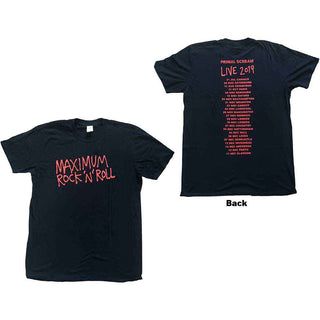 Primal Scream T-Shirt: Maximum RnR (Back Print) (Ex-Tour)