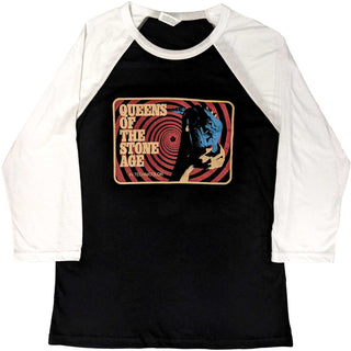 Queens Of The Stone Age Unisex Raglan T-Shirt: In Technicolour