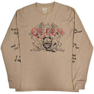 Queen Unisex Long Sleeve T-Shirt: Handwritten
