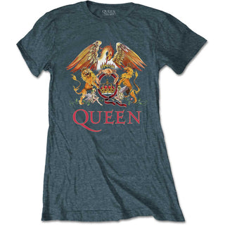 Queen Ladies T-Shirt: Classic Crest