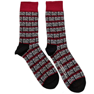 Run DMC Unisex Ankle Socks: All Over Logo