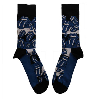 The Rolling Stones Unisex Ankle Socks: Blue Tongues