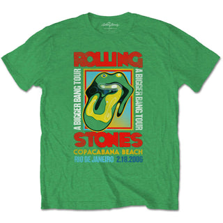 The Rolling Stones Unisex T-Shirt: Copacabana Green