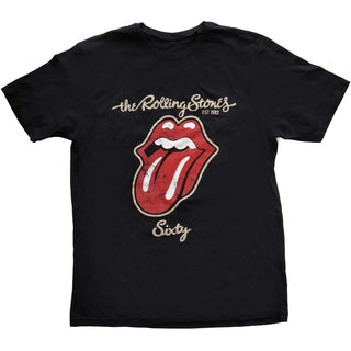 The Rolling Stones Unisex T-Shirt: Sixty Plastered Tongue