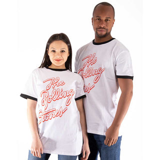 The Rolling Stones Unisex Ringer T-Shirt: Signature Logo