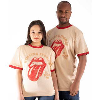 The Rolling Stones Unisex Ringer T-Shirt: US Tour '78