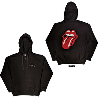 The Rolling Stones Unisex Zipped Hoodie: Logo & Tongue