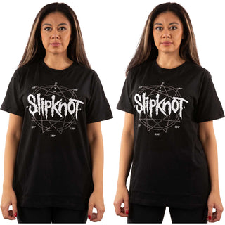 Slipknot Unisex Embellished T-Shirt: Logo Star (Diamante)