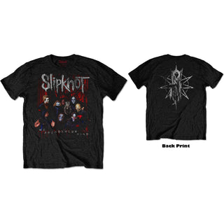 Slipknot Unisex T-Shirt: WANYK Group Photo (Back Print)