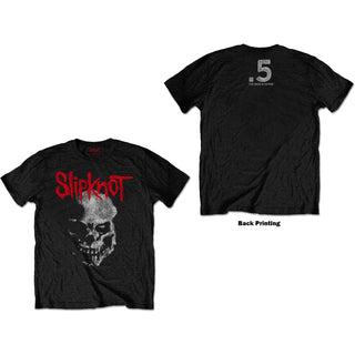 Slipknot Unisex T-Shirt: Gray Chapter Skull