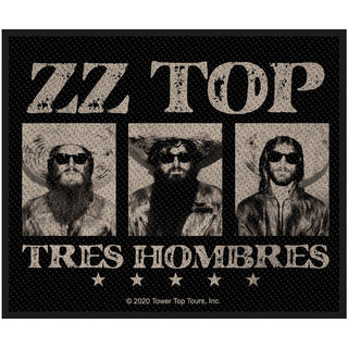 ZZ Top Standard Patch: Tres Hombres