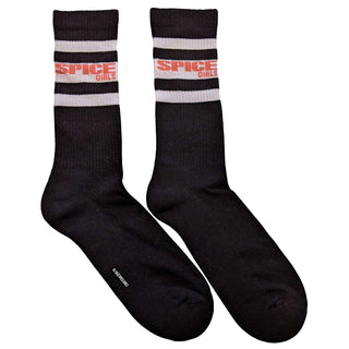 The Spice Girls Unisex Ankle Socks: Logo & Stripes