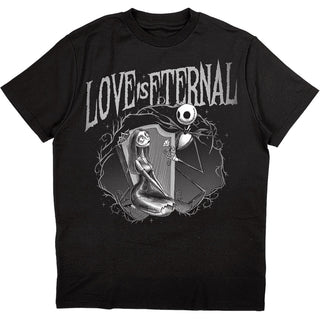 Disney Unisex T-Shirt: The Nightmare Before Christmas Jack & Sally Love Is Eternal