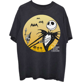 Disney Unisex T-Shirt: The Nightmare Before Christmas Sunset Jack