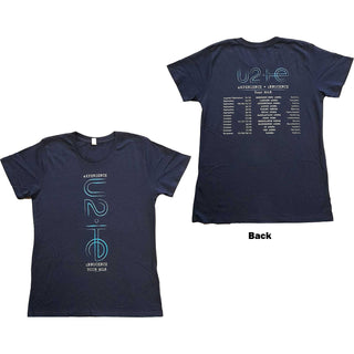U2 Ladies T-Shirt: I+E 2018 Tour Dates