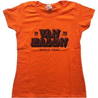 Van Halen Ladies Tee: World Tour '78