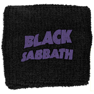 Black Sabbath Fabric Wristband: Purple Wavy Logo (Retail Pack)