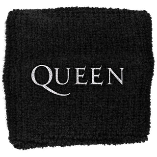 Queen Fabric Wristband: Logo (Retail Pack)