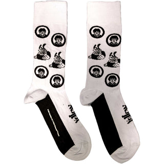 The Beatles Unisex Ankle Socks: Band & Meanies Monochrome