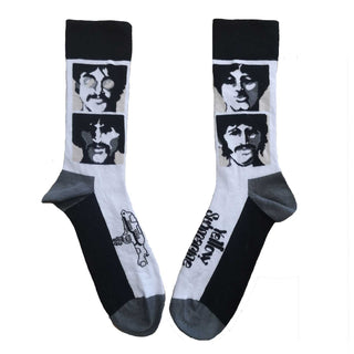 The Beatles Unisex Ankle Socks: Yellow Submarine Sea of Science Faces Mono